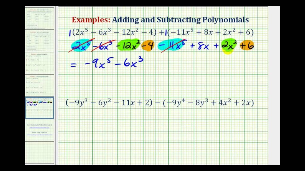 Cc Math 1 Standards Adding And Subtracting Polynomials Worksheet Answers Math Worksheet Answers