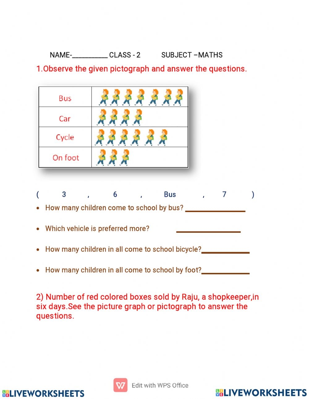 data-handling-interactive-activity-for-class-2-math-worksheet-answers