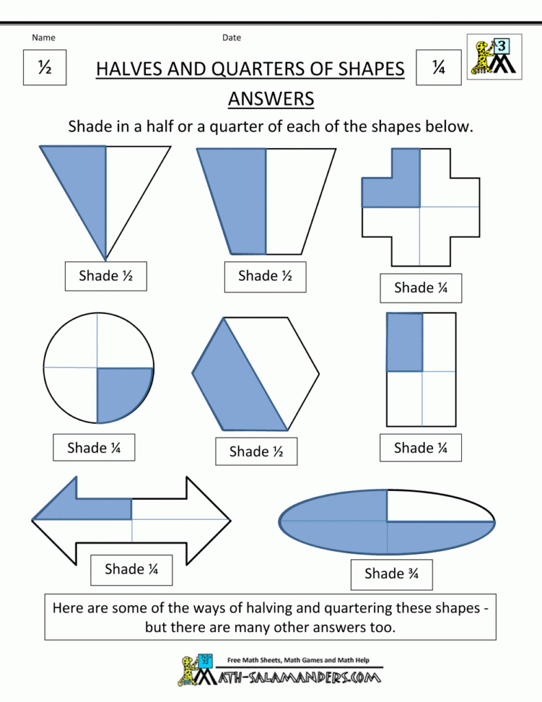 Search N Shade Math Worksheets Answers