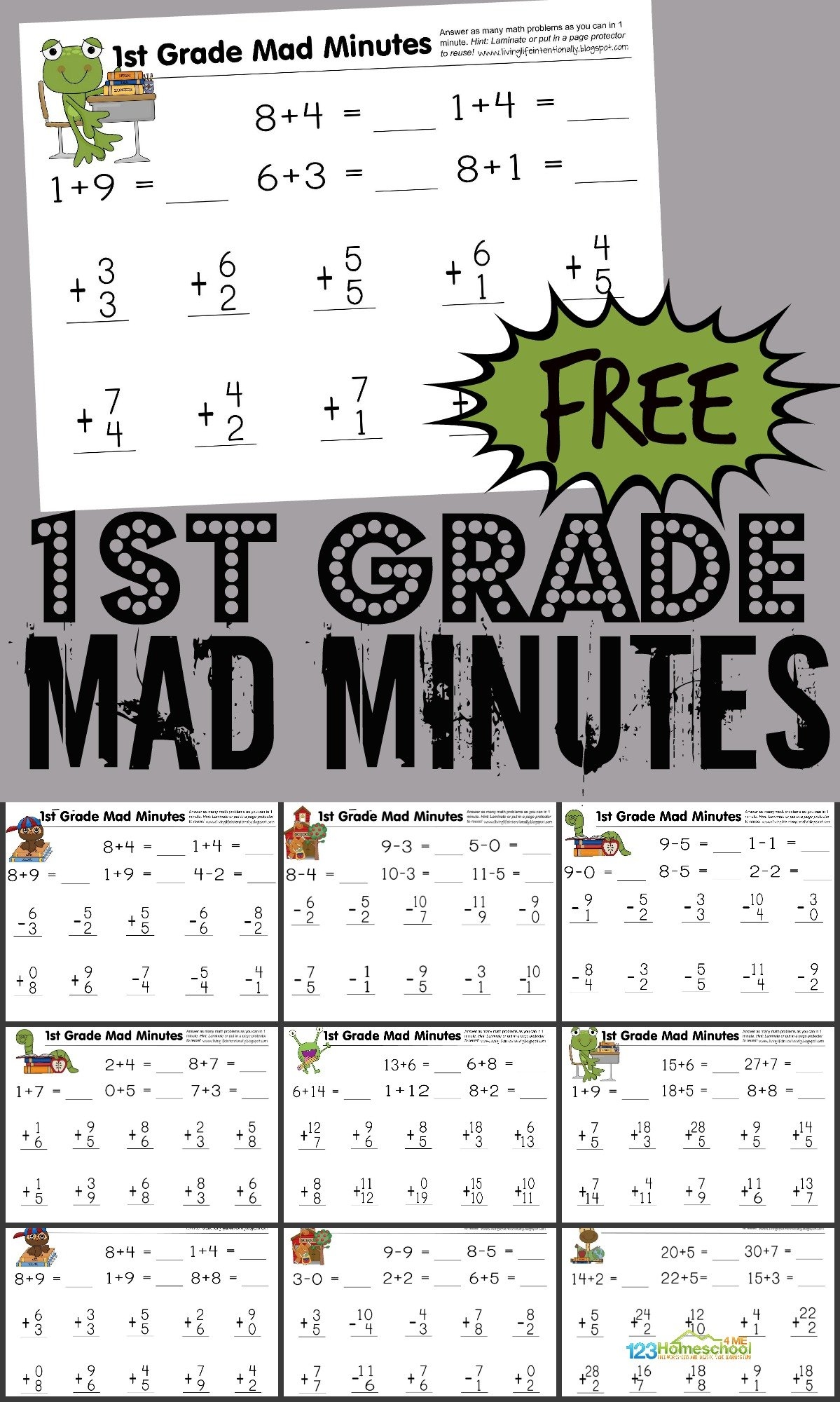 Mad Math Minute Worksheet Answers