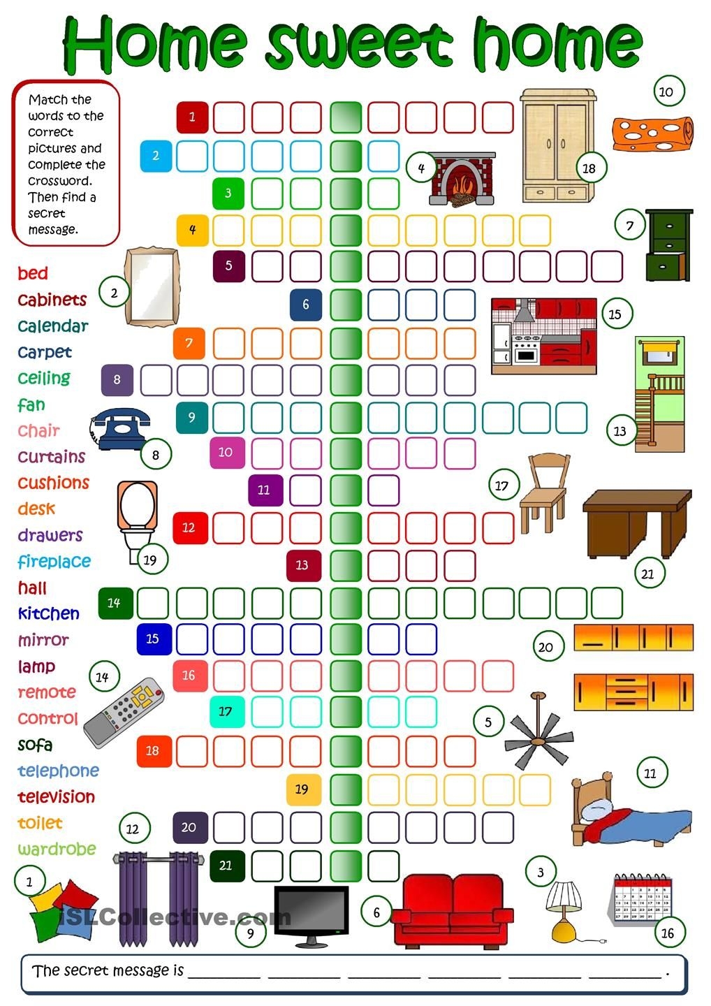 home-sweet-home-english-lessons-crossword-learn-english-math-worksheet-answers
