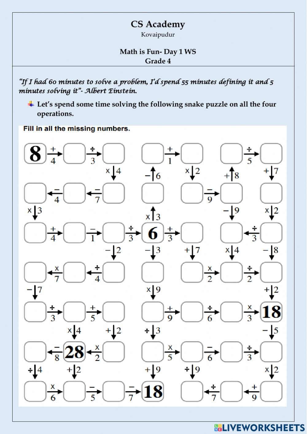 math-is-fun-snake-game-worksheet-math-worksheet-answers