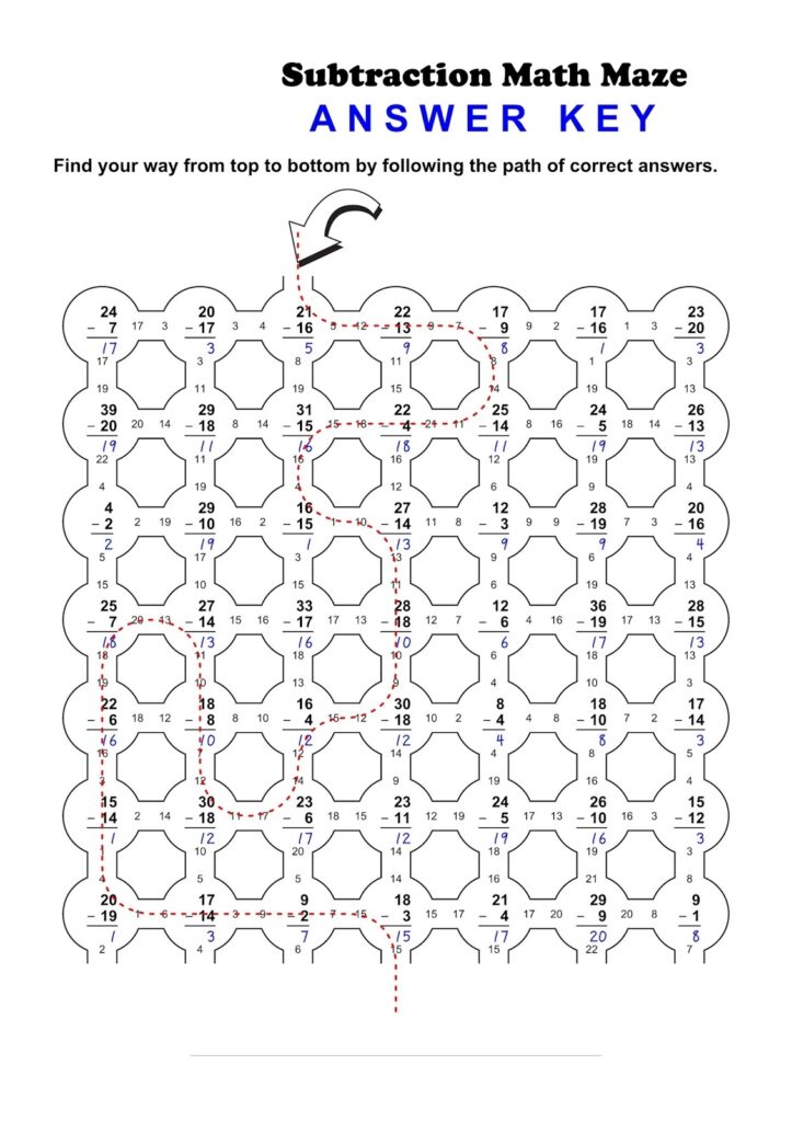 worksheet-works-math-maze-answer-key-math-worksheet-answers
