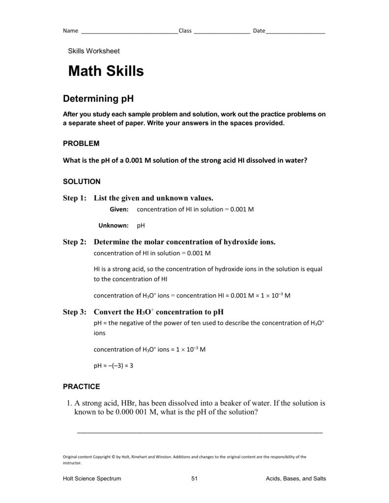 math-skills-determing-ph-math-worksheet-answers