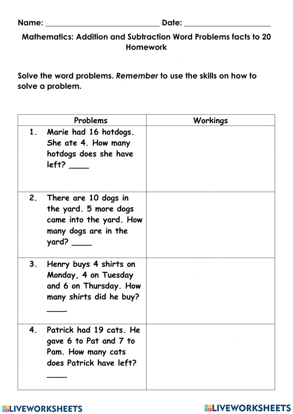math-statement-problems-worksheet-math-worksheet-answers