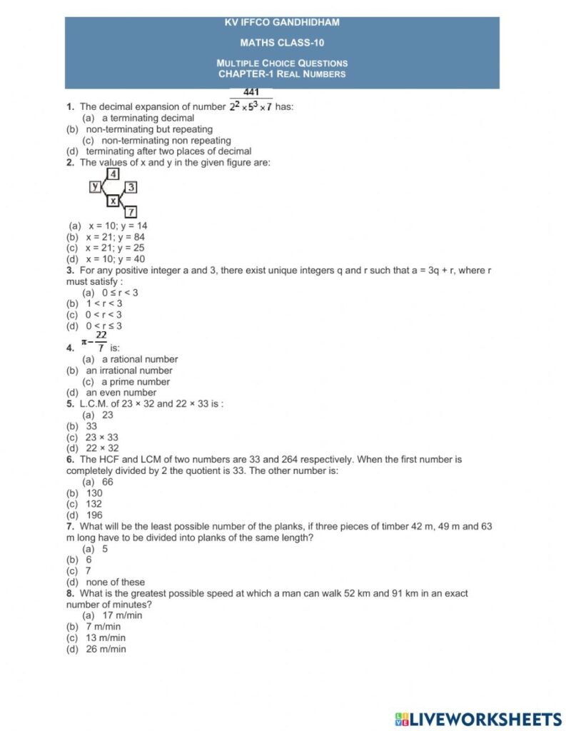 cbse-class-10-maths-real-numbers-worksheet-with-answers-math-worksheet-answers