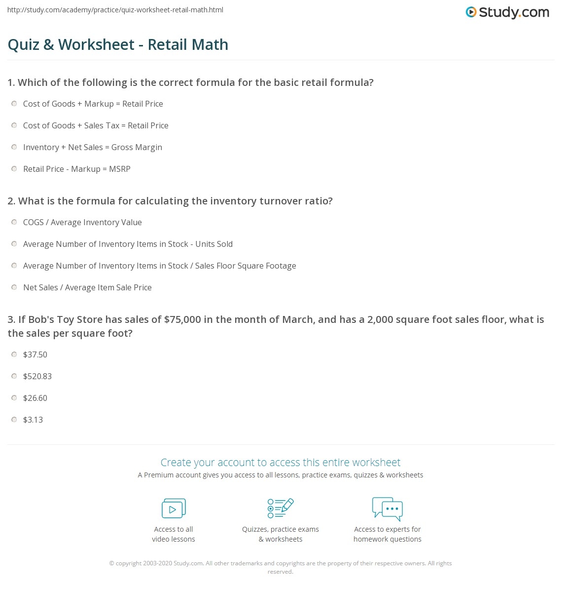 quiz-worksheet-retail-math-study-math-worksheet-answers
