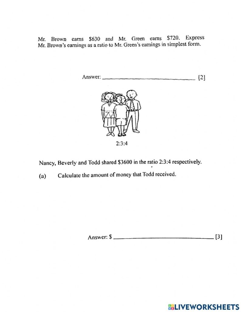 Express Yourself Math Worksheet Answers