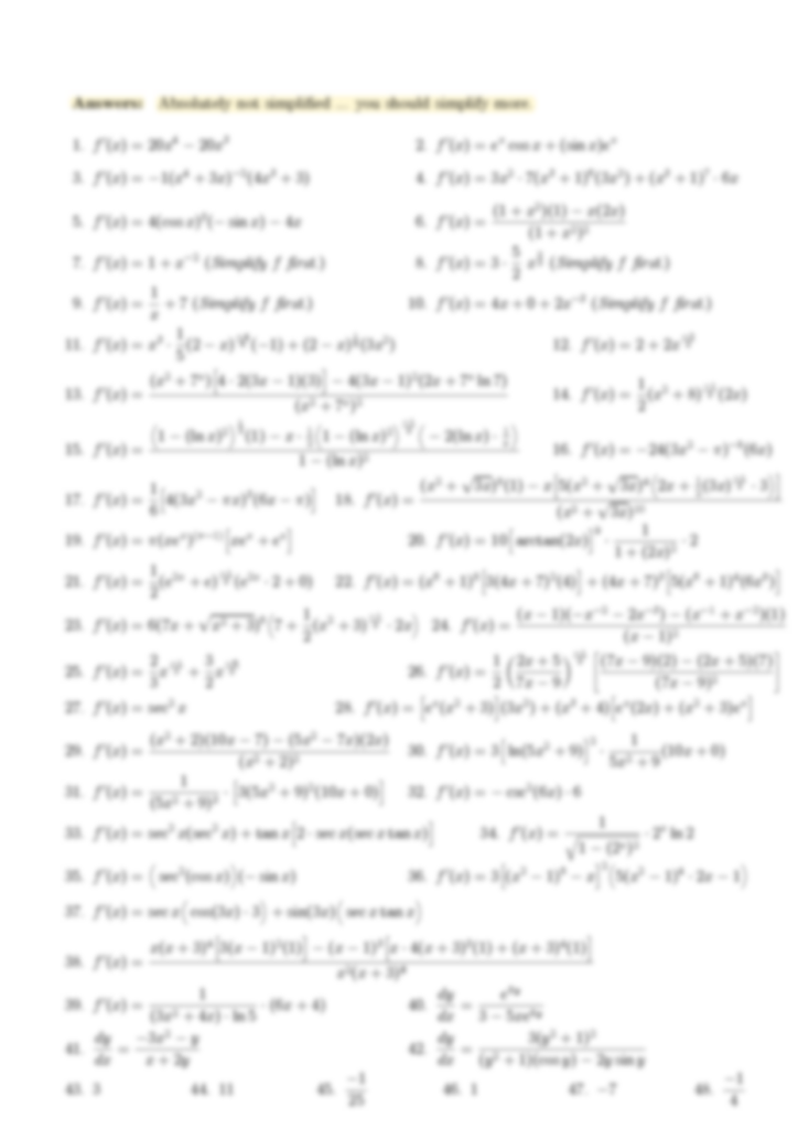 math-171-derivative-worksheet-answers-math-worksheet-answers